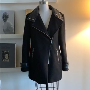 Mackage Black Zip Up Coat